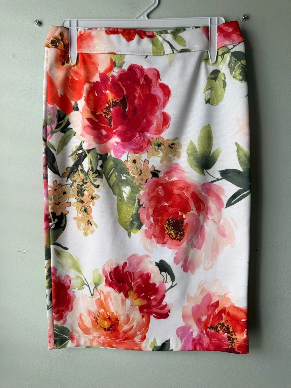 Again Multicolor Floral Pencil Skirt Size S NWOT